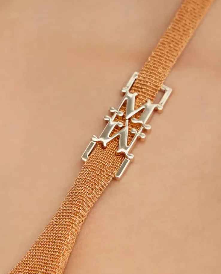 Pomarańczowy top od bikini Alea