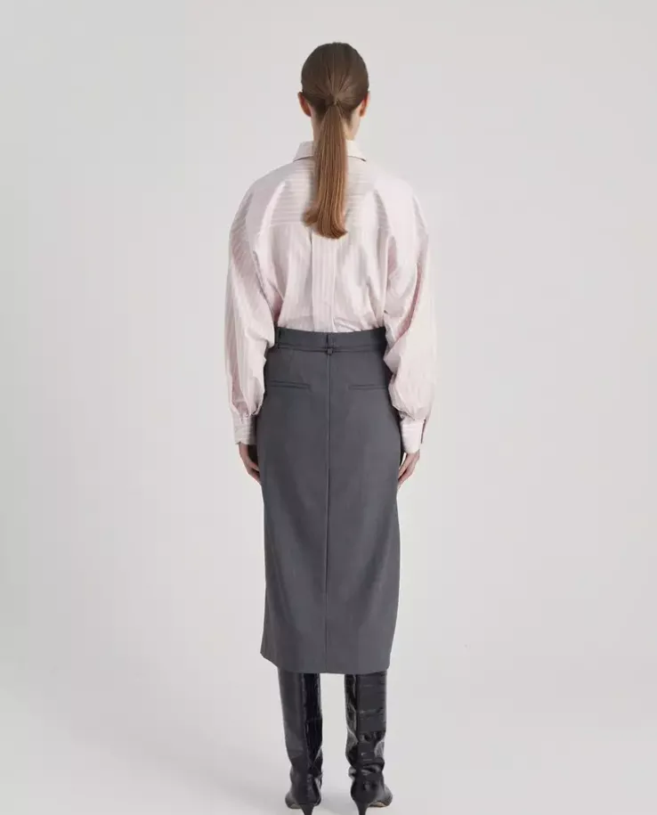 Różowa koszula w paski Girlboss Sophia