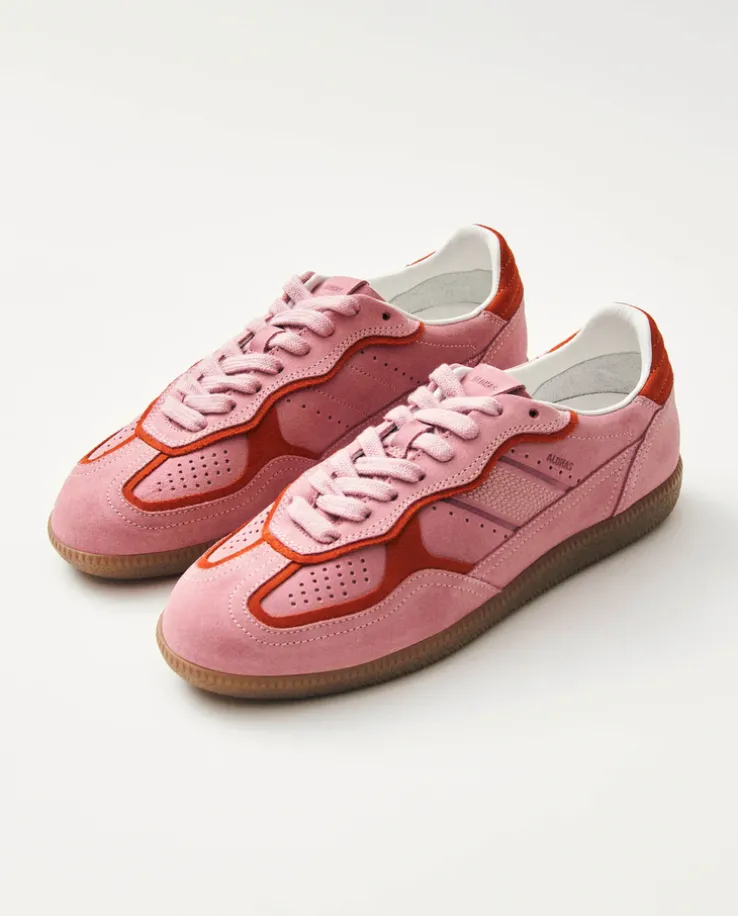 Różowe skórzane sneakersy Tb.490 Rife