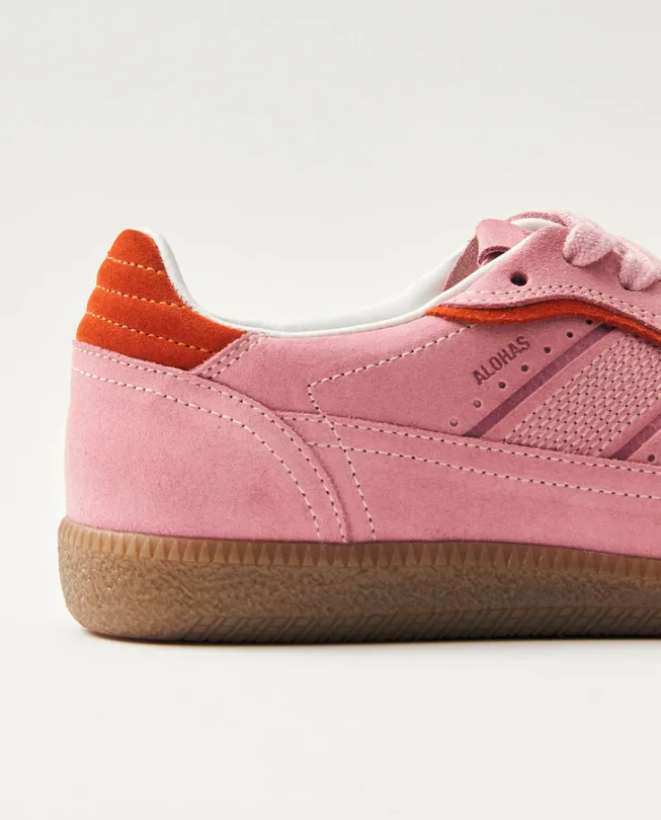 Różowe skórzane sneakersy Tb.490 Rife