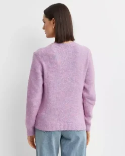 Różowy melanżowy sweter
