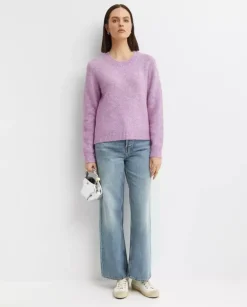 Różowy melanżowy sweter