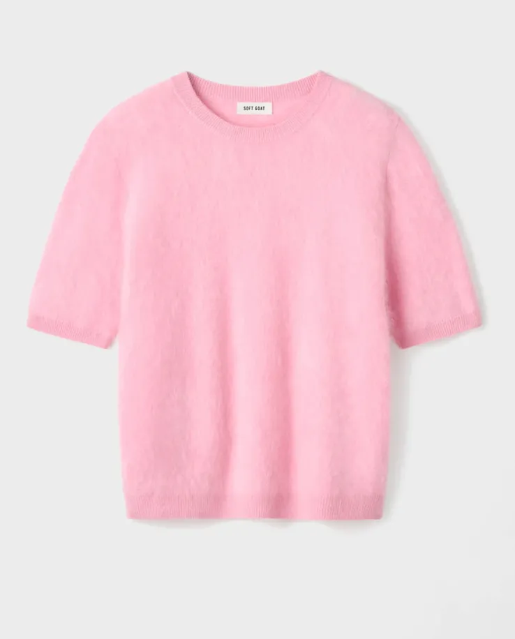 Różowy sweter z kaszmiru