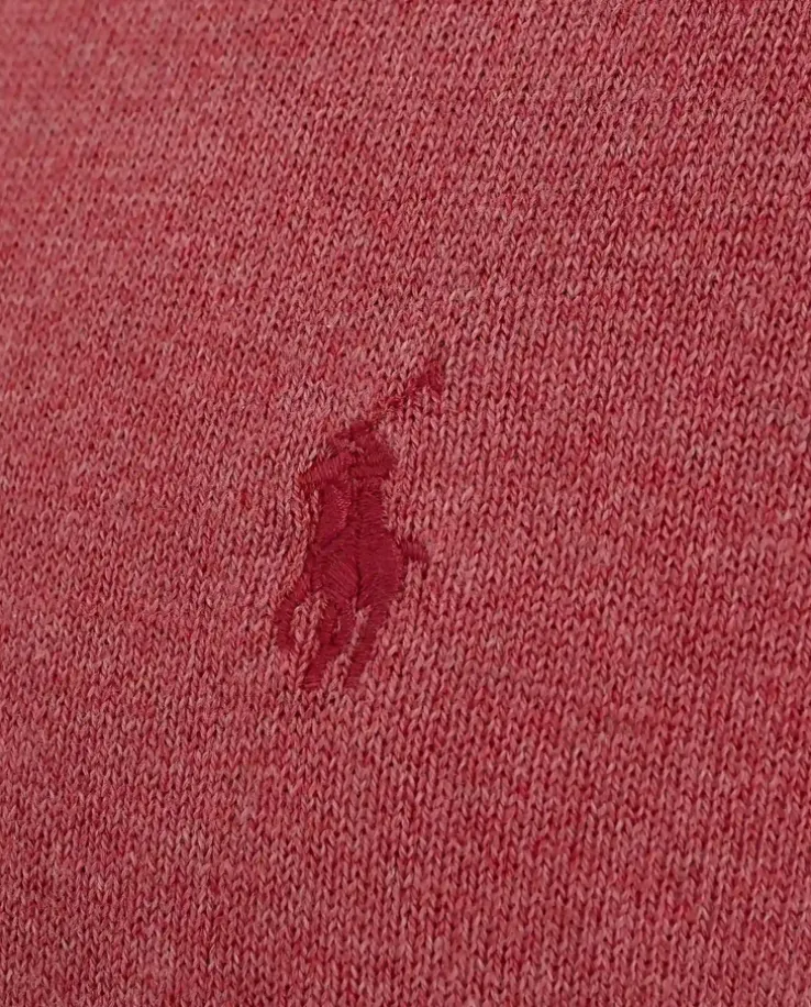 Różowy sweter z logo