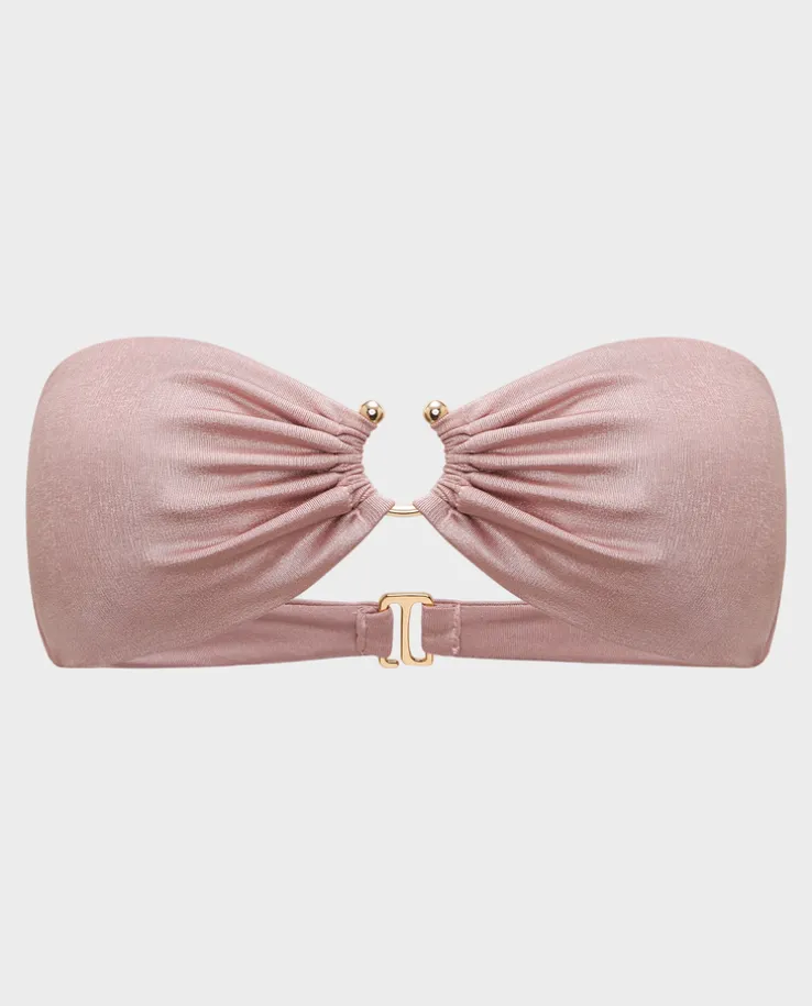 Różowy top od bikini Iris