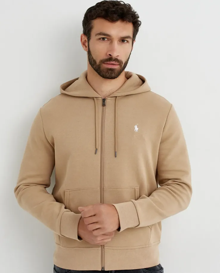 Rozpinana bluza z kapturem i logo