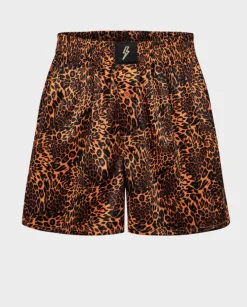 Satynowe boxer shorty w centki