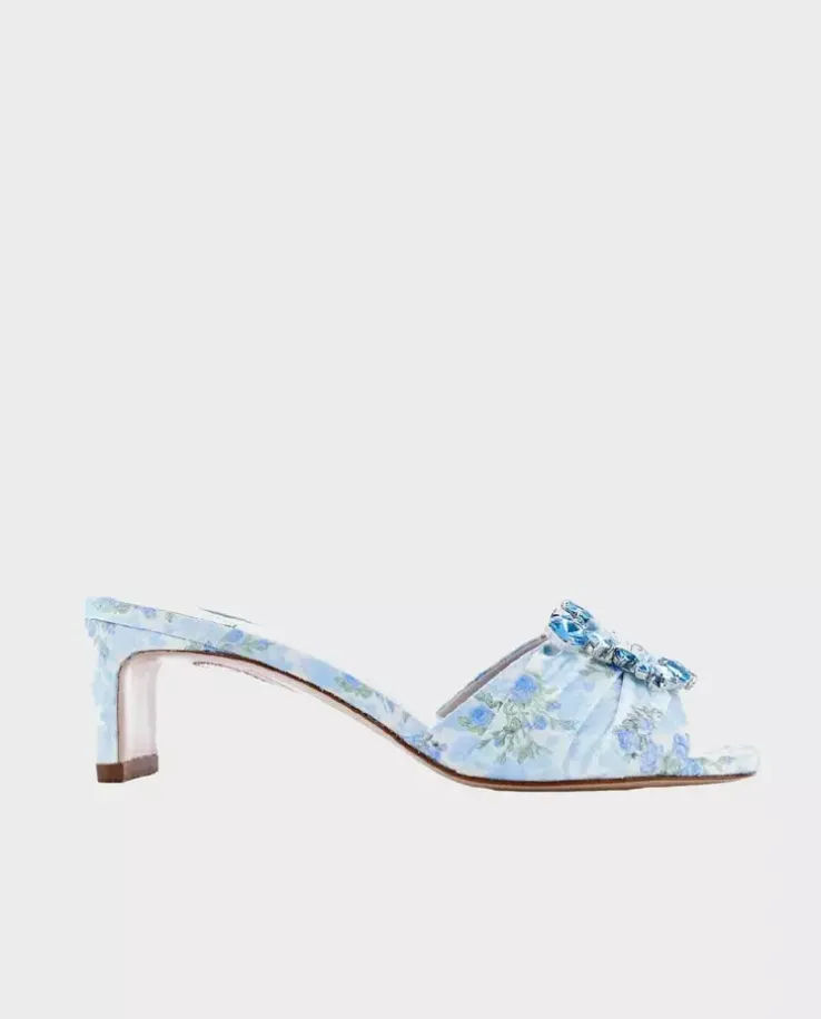 Satynowe mule SOPHIA WEBSTER X LOVE SHACK FANCY