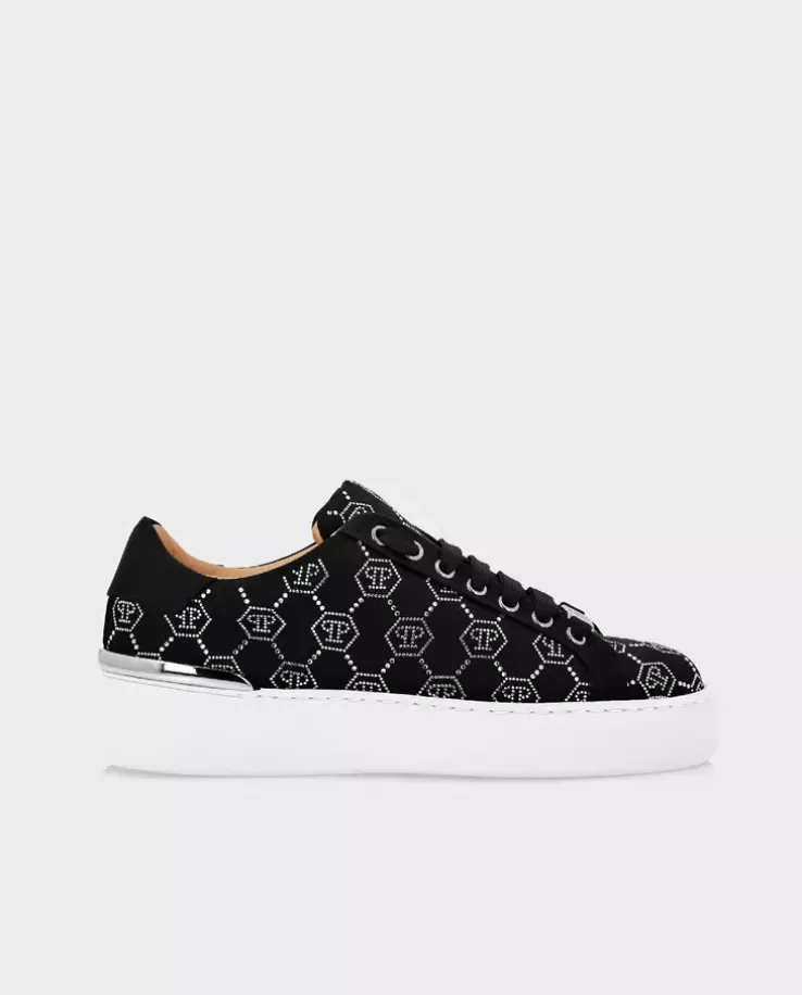 Satynowe sneakersy Lo-Top z monogramem