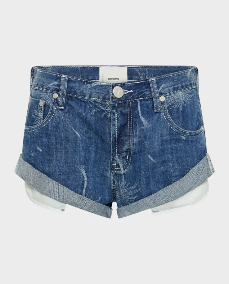 Shorty jeansowe z niskim stanem