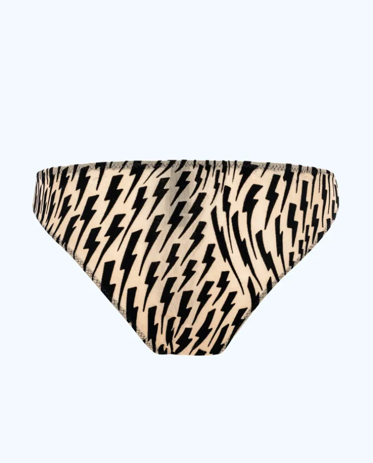 Siateczkowe figi Flock Mesh Cheeky Briefs