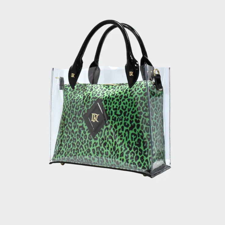 Silikonowa torebka Shopper Green Panther