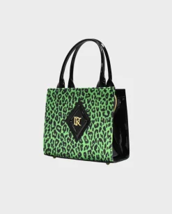 Skórzana torebka Green Panther