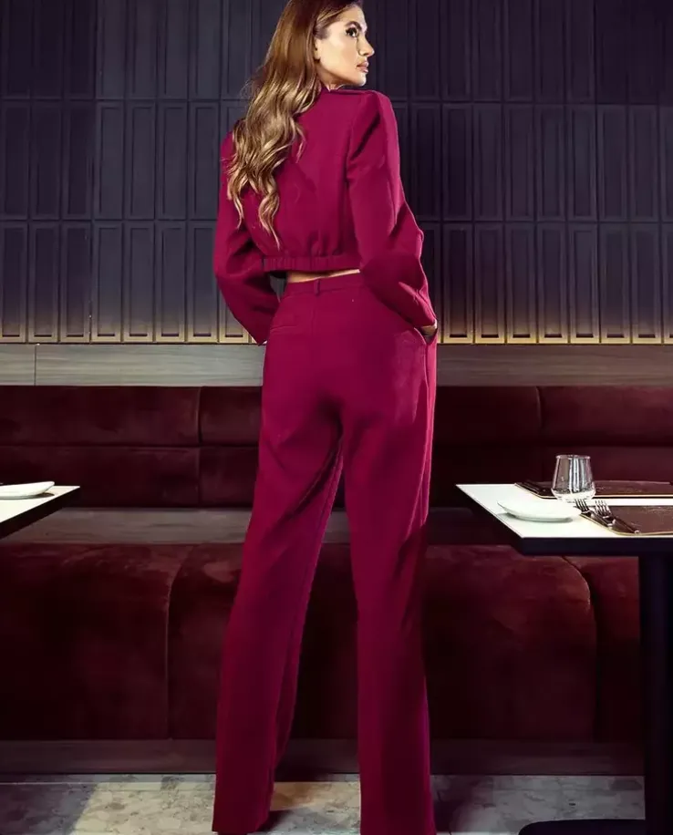 Spodnie Royal Burgundy Chic