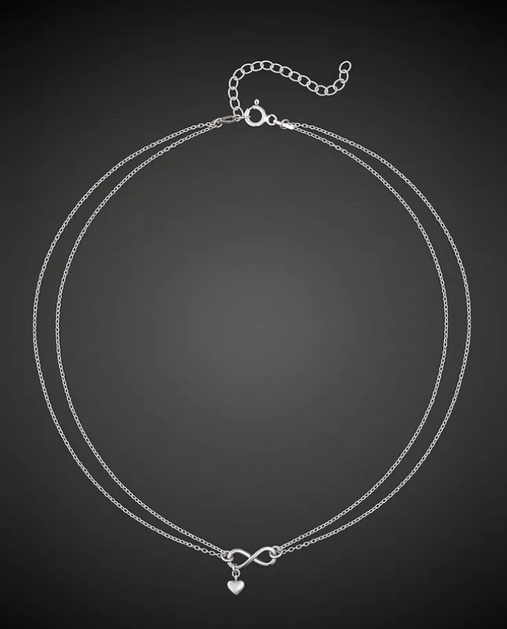 Srebrny Choker Infinity
