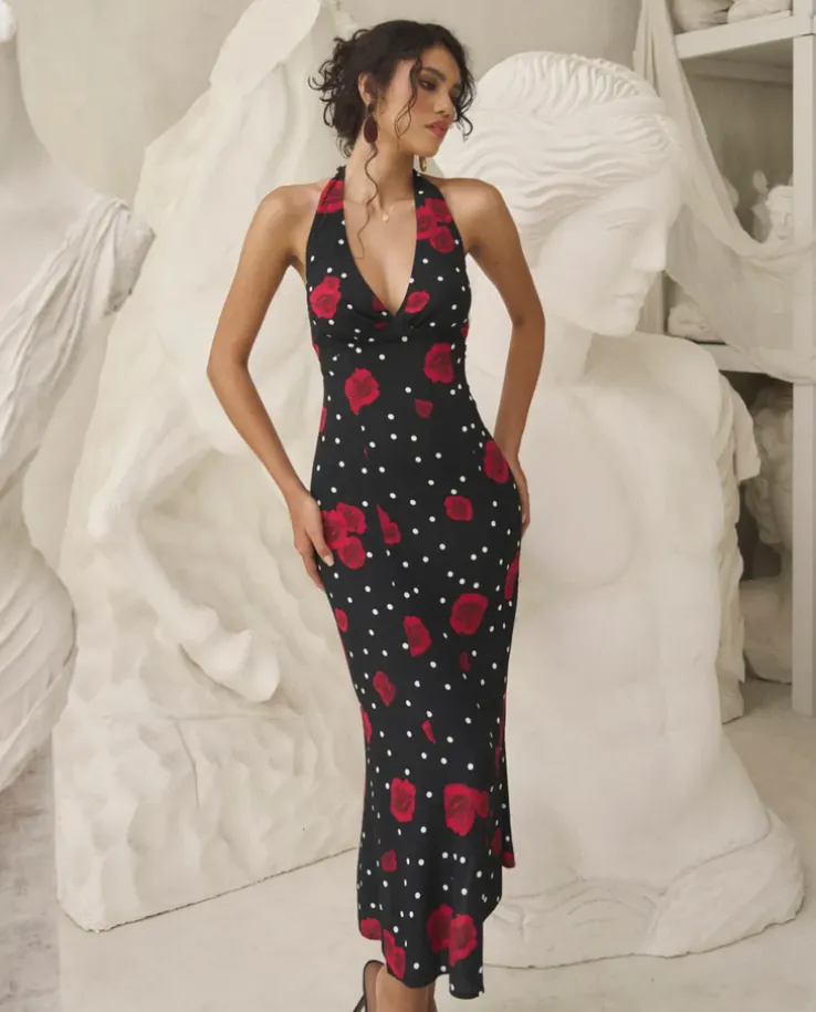 Sukienka w kwiaty Daphne Midnight Dream