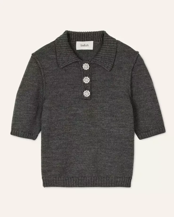 Sweterkowa bluzka polo
