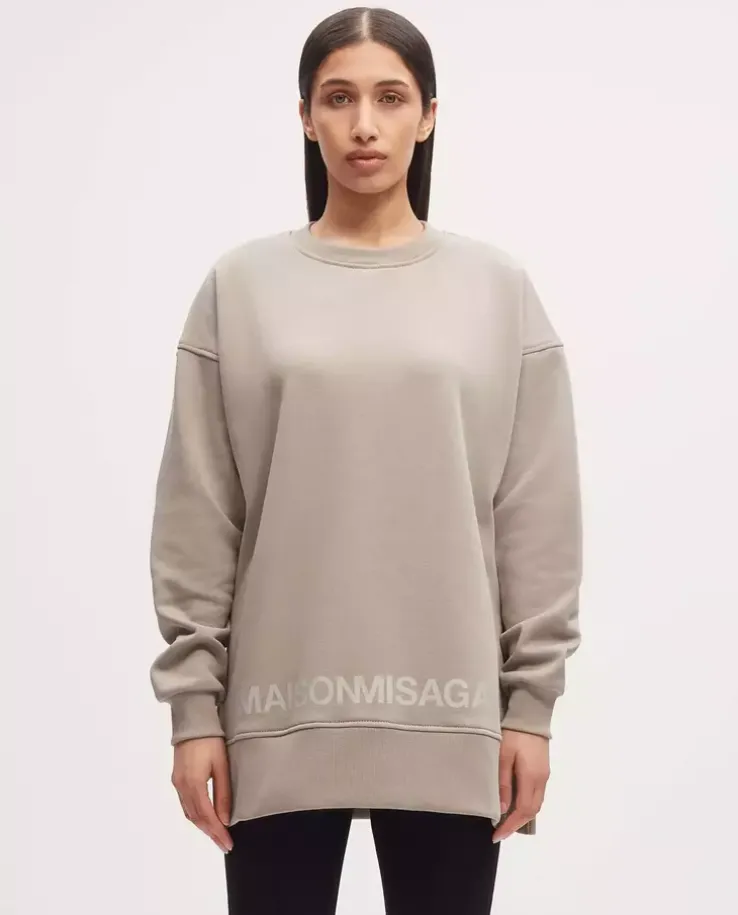 Szara bluza oversize z bawełny organicznej