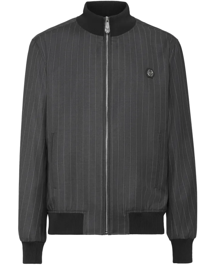 Szara kurtka bomber