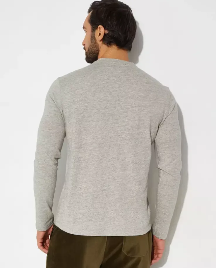 Szary longsleeve z logo