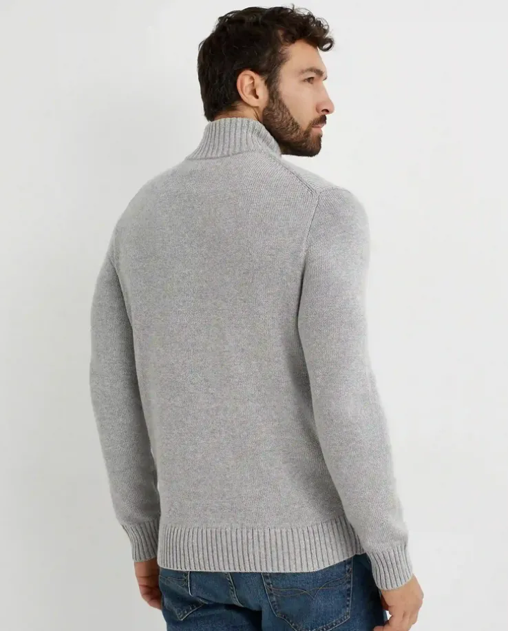 Szary sweter Regular Fit