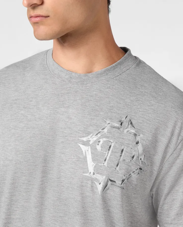 Szary T-shirt z logo
