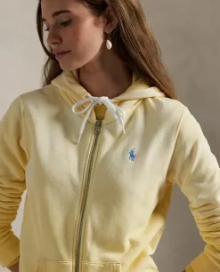 Żółta bluza z kapturem