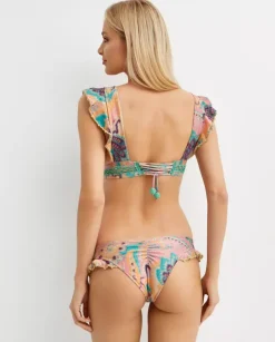 Top od bikini z falbanką Huru
