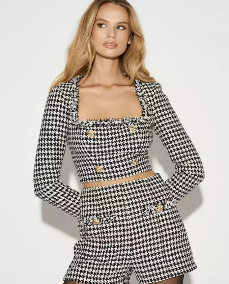 Top w pepitkę Margaret
