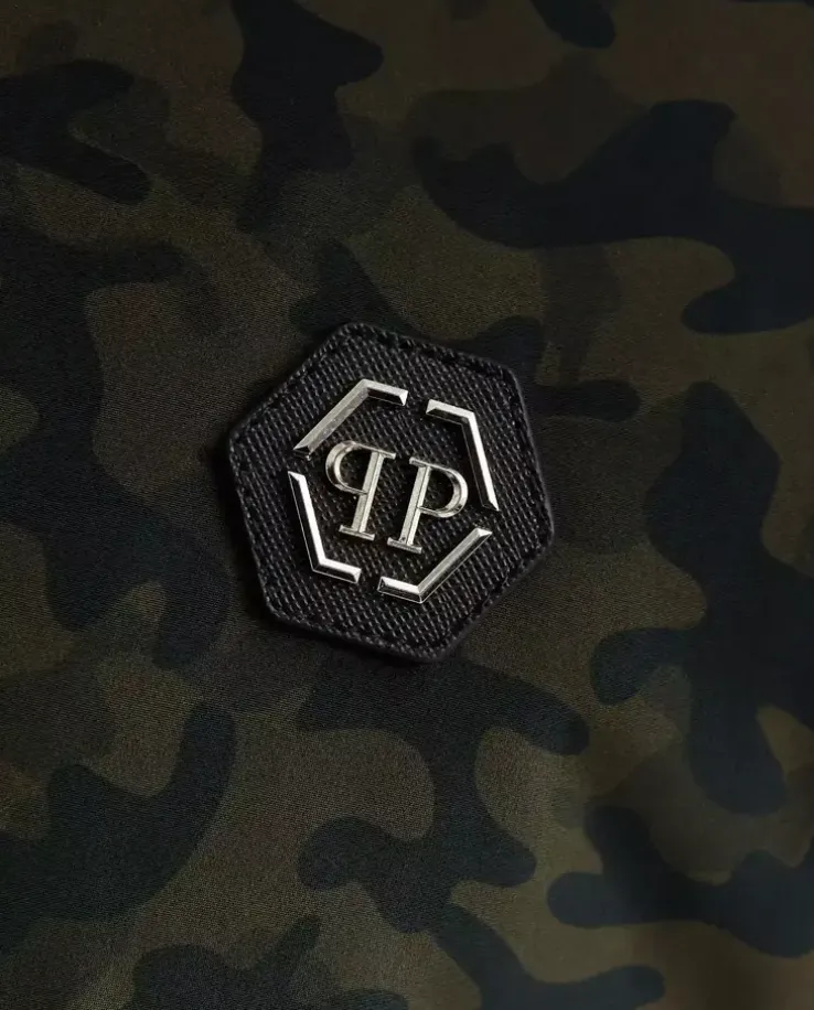 Wiatrówka we wzór moro Camouflage