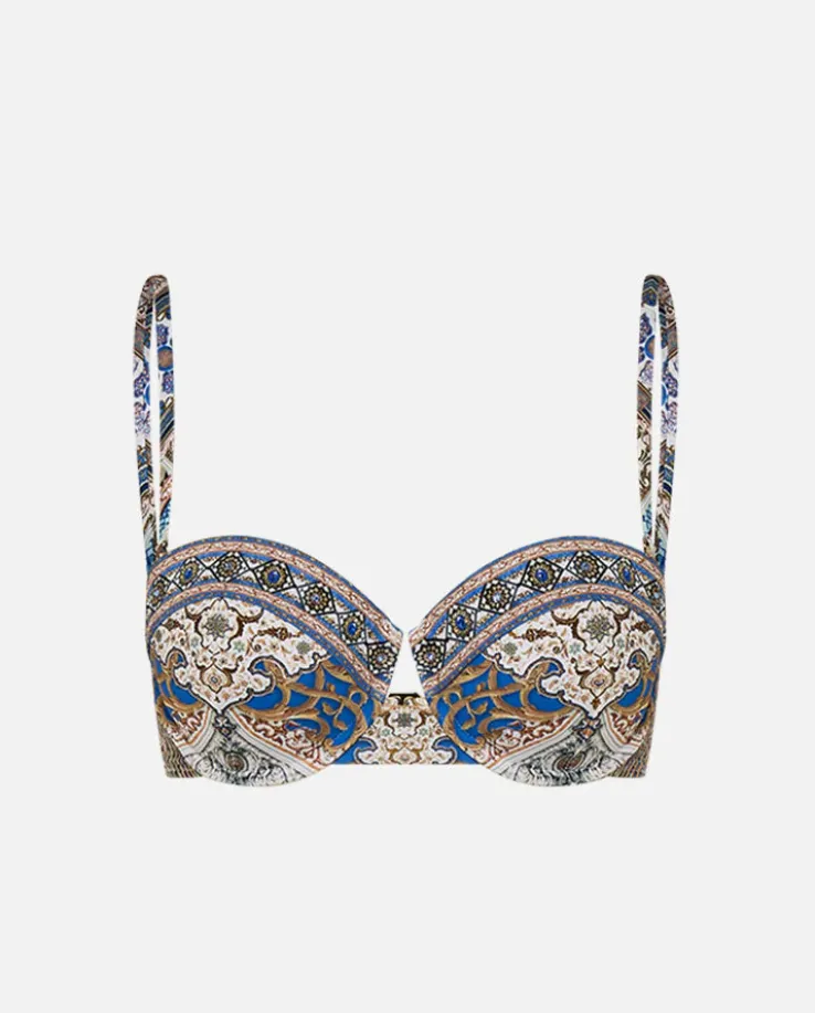 Wzorzysty top od bikini