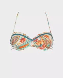 Wzorzysty top od bikini Usai