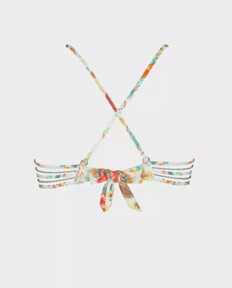 Wzorzysty top od bikini Usai