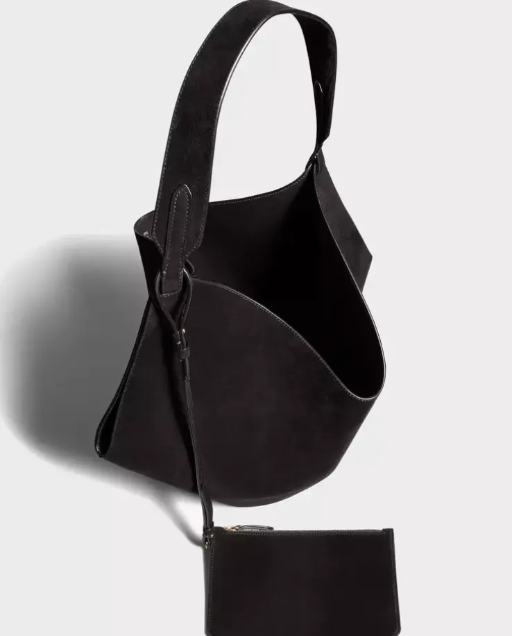 Zamszowa torebka Lotus Medium