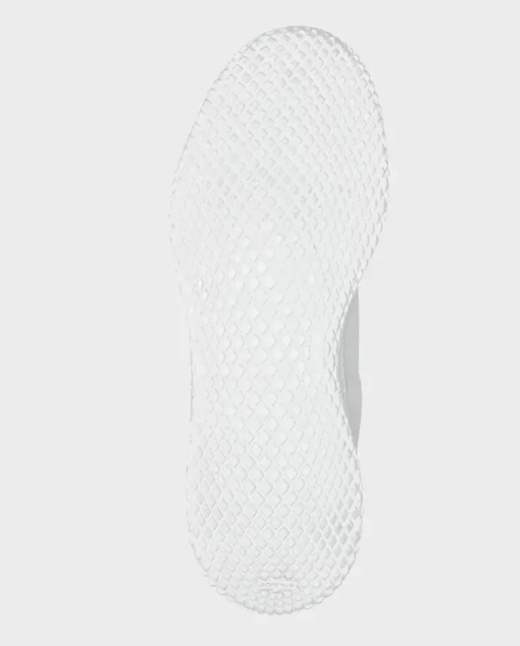 Zamszowe biało-szare sneakersy Runner