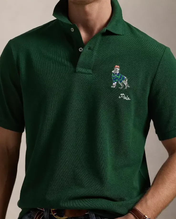 Zielona koszulka polo Classic Fit