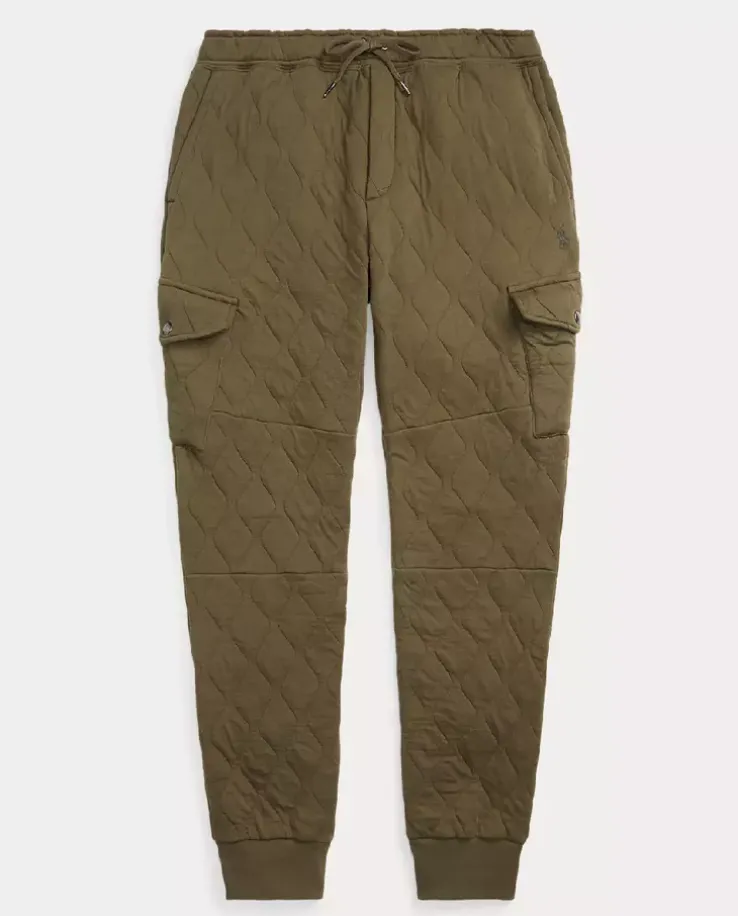 Zielone spodnie dresowe Cargo Jogger