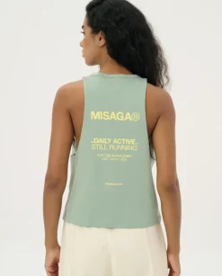 Zielony tank top Motion