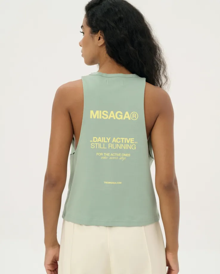 Zielony tank top Motion